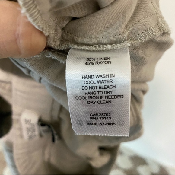 Rachel Zoe Tan Linen Blend High Waist Shorts size 10 - Picture 8 of 8